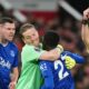 Idrissa Gueye was sent off for striking team-mate Micheal Keane