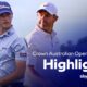 Crown Australian open day one highlights