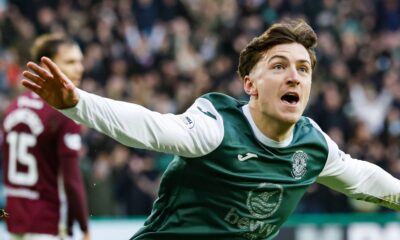 Josh Campbell doubled Hibs' lead against Hearts before half time