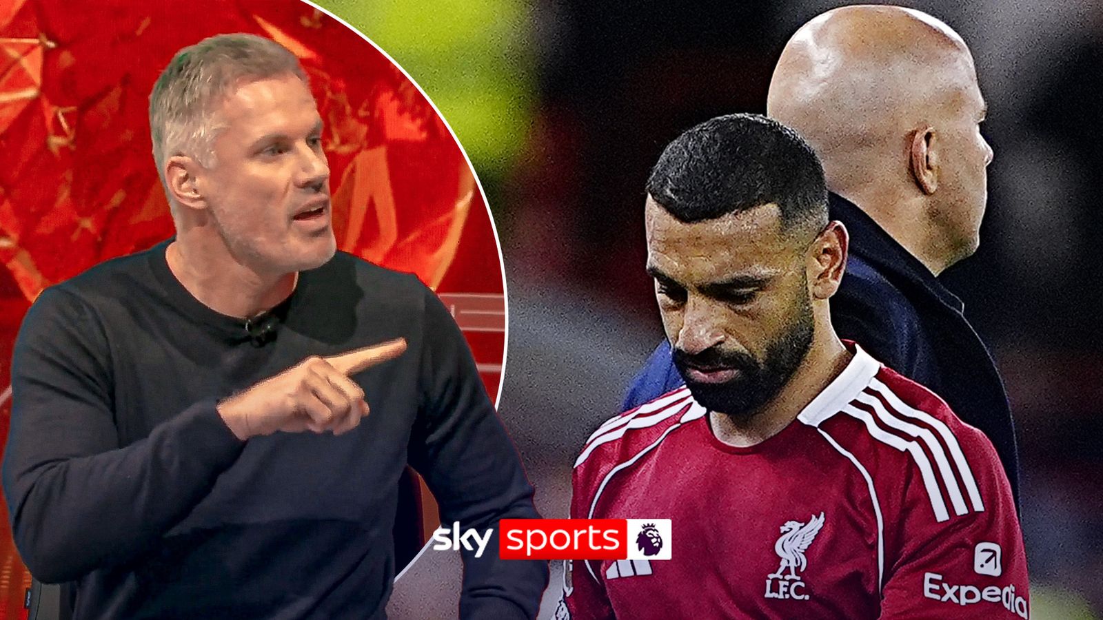 Jamie Carragher gives his passionate reaction to Mohamed Salah&#39;s comments after being left out of Arne Slot&#39;s squad in recent matches and Liverpool&#39;s Champions League trip to Inter Milan.