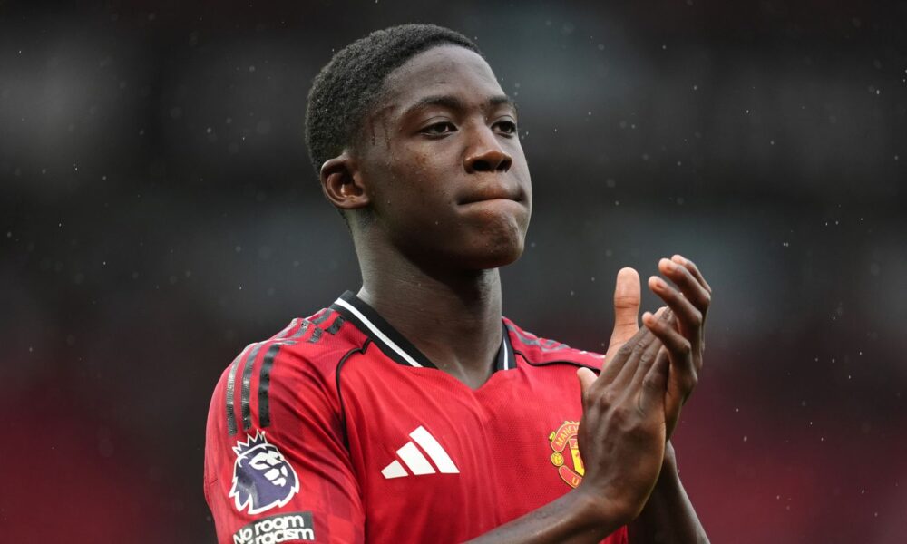 Kobbie Mainoo has not started a Premier League game for Manchester United this season
