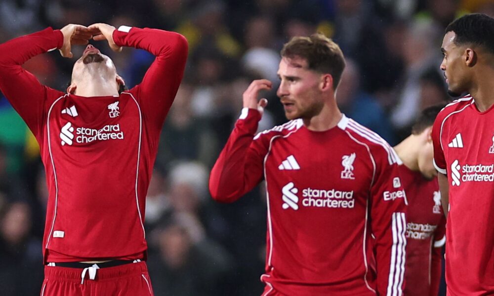 Liverpool: Gary Neville hits out at Reds' inconsistency and errors after Leeds fight back for thrilling draw | Football News