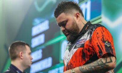 Michael Smith was dumped out of the World Darts Championship on Saturday night