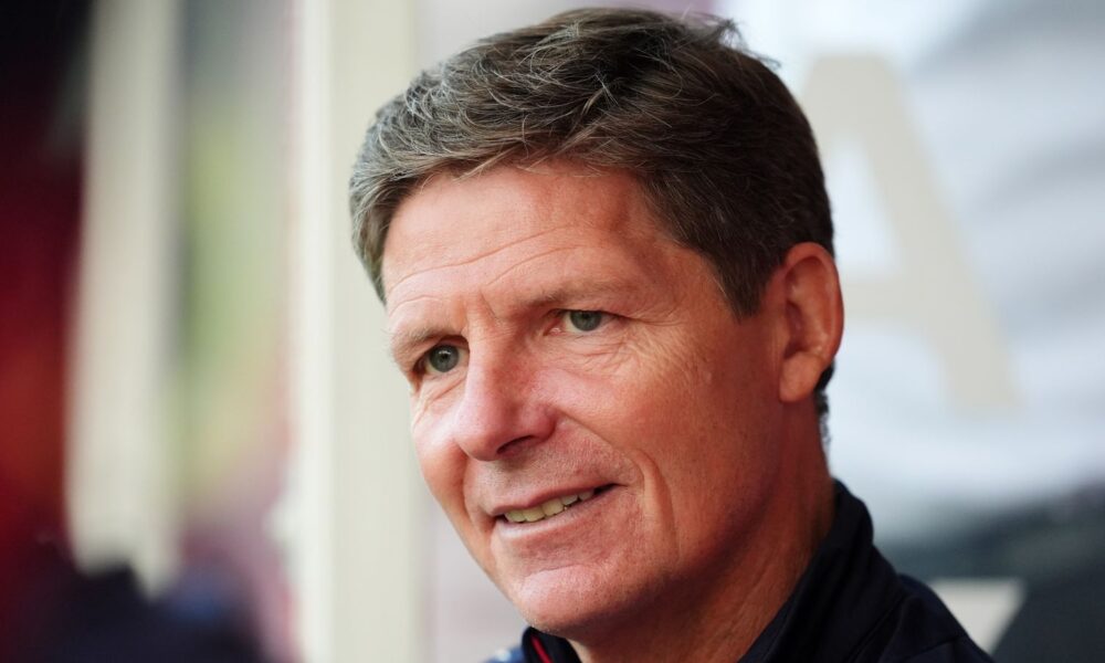 Crystal Palace manager Oliver Glasner ahead of the pre-season friendly match at the Broadfield Stadium, Crawley.