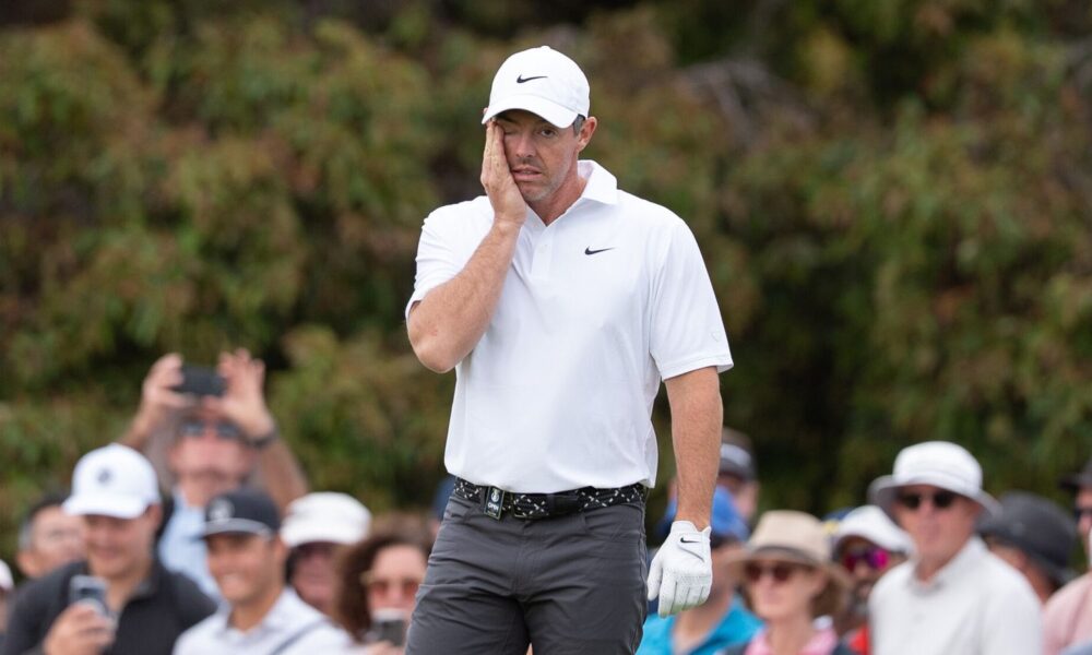Rory McIlroy nine strokes behind Australian Open leaders after strange encounter with banana peel in Melbourne | Golf News