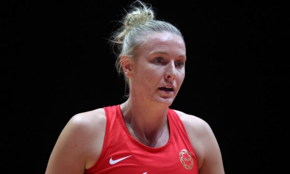 England's Sasha Glasgow during the Vitality Netball International Series match at the Motorpoint Arena, Nottingham