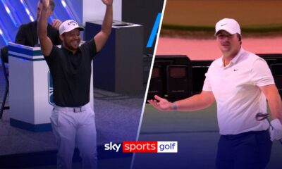 Watch the new TGL hole cause chaos for the PGA Tour stars!