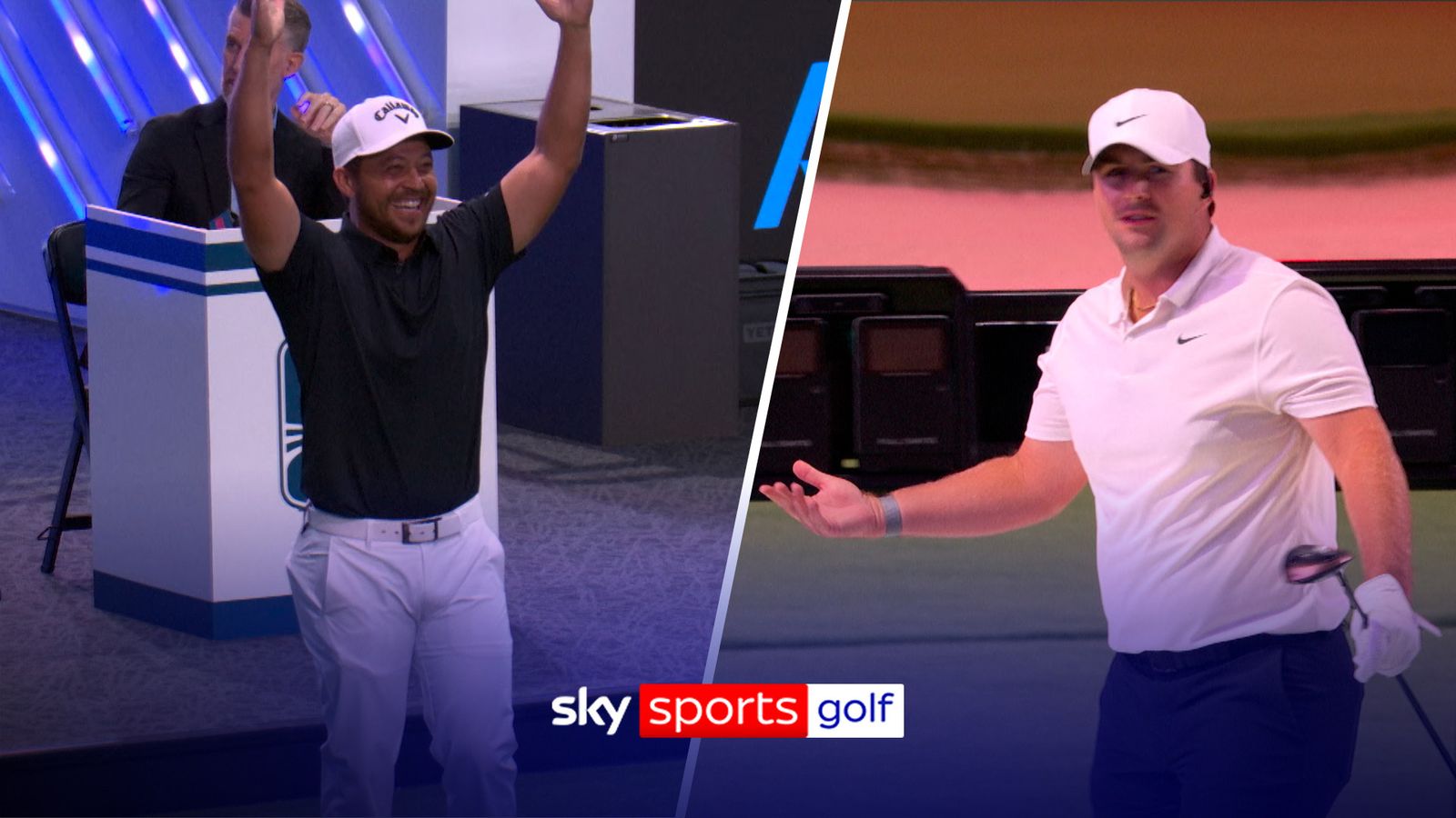 Watch the new TGL hole cause chaos for the PGA Tour stars!