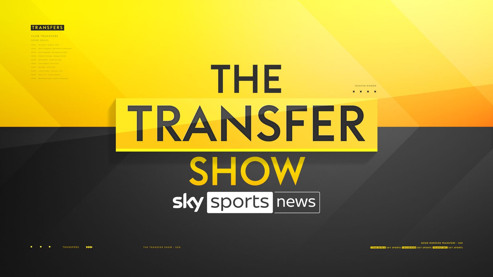 FREE STREAM: The Transfer Show on Sky Sports News - Latest football transfer news, updates and rumours | Football News