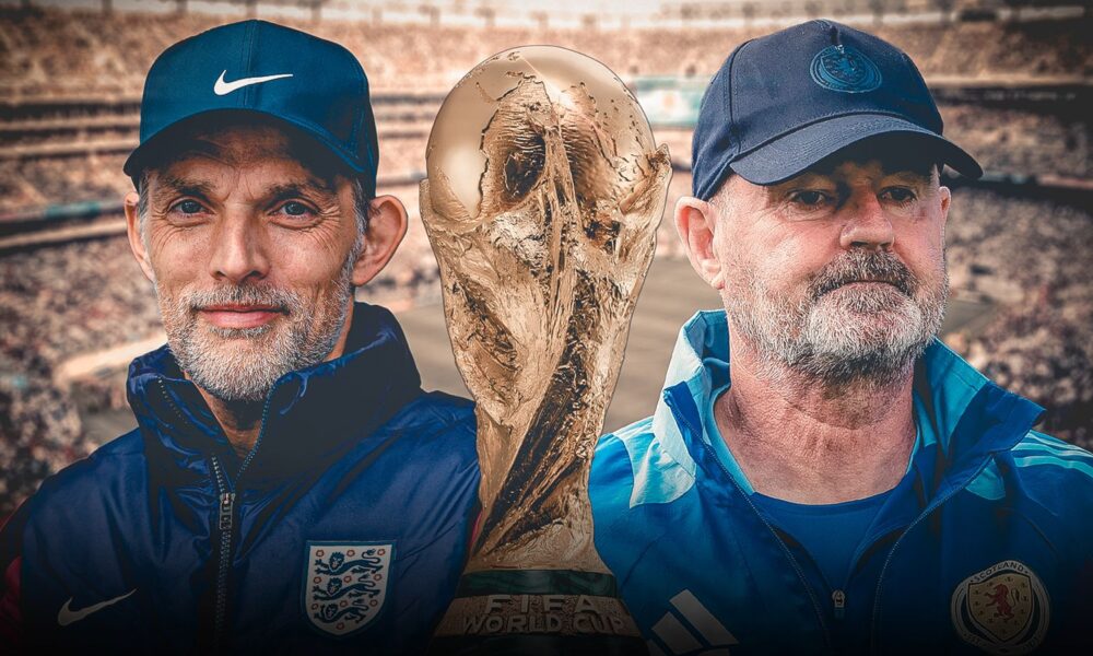 England boss Thomas Tuchel and Scotland manager Steve Clarke will find out who their sides will face at the World Cup in Friday's draw