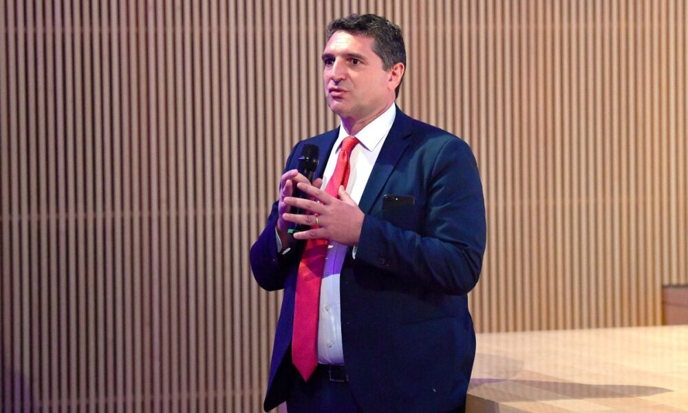 ROME, ITALY - MAY 14: Luigi De Siervo attends during the A-Words at Ara Pacis on May 14, 2019 in Rome, Italy. (Photo by Valerio Pennicino/Getty Images for Lega Serie A)