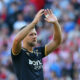 SUNDERLAND, ENGLAND - AUGUST 16: Niclas Fullkrug of West Ham United acknowledges the fans after the teams 3-0 defeat following the Premier League match between Sunderland and West Ham United at Stadium of Light on August 16, 2025 in Sunderland, England. (Photo by Ian MacNicol/Getty Images)