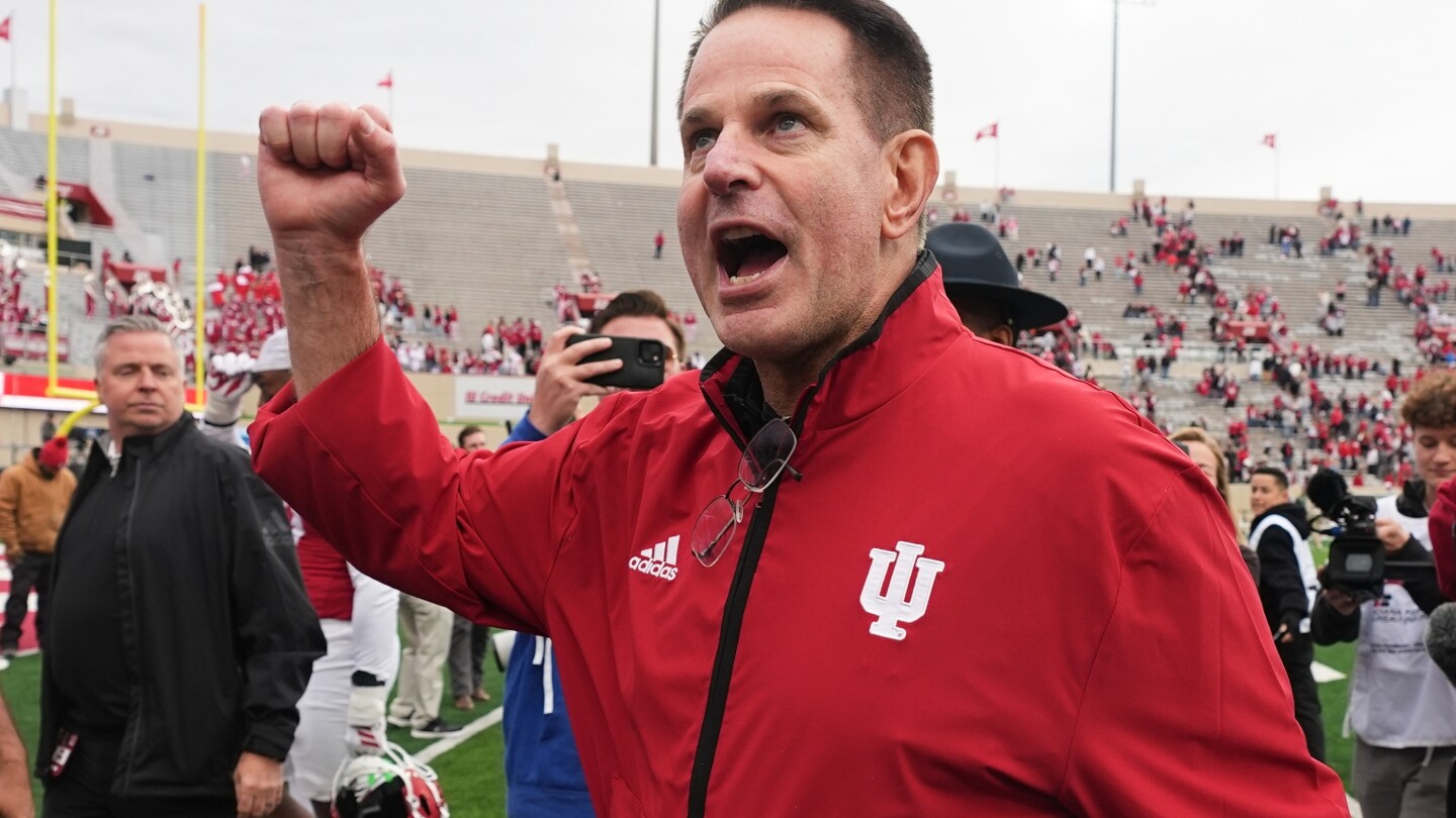 Indiana's Curt Cignetti named AP coach of the year for second straight season