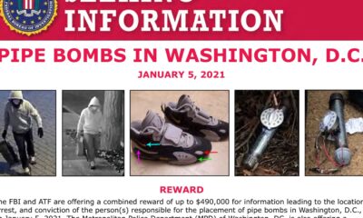 FBI makes arrest over pipe bombs placed in DC before Jan. 6