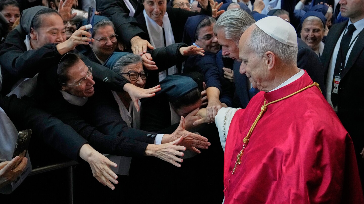 Pope in Lebanon prays for peace at tomb of saint revered by Christians and Muslims alike
