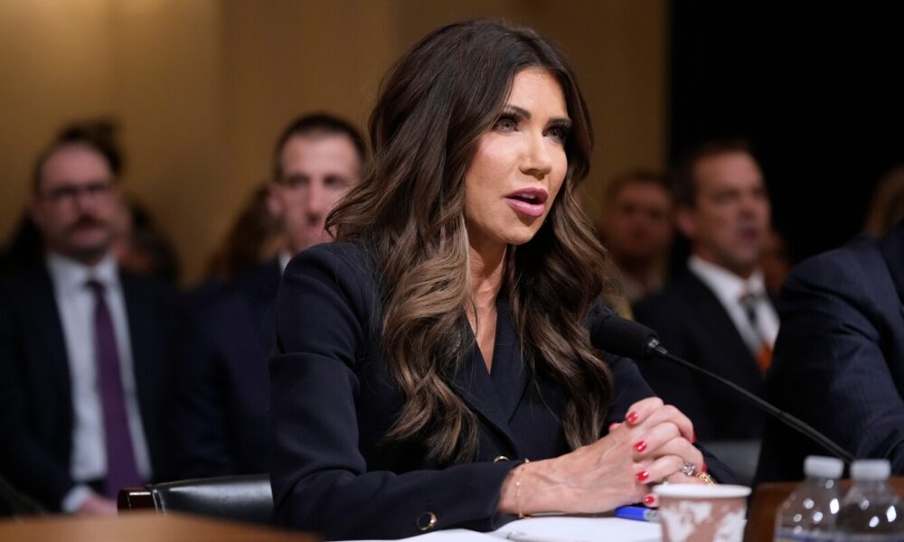 Noem links seizure of oil tanker to US antidrug efforts