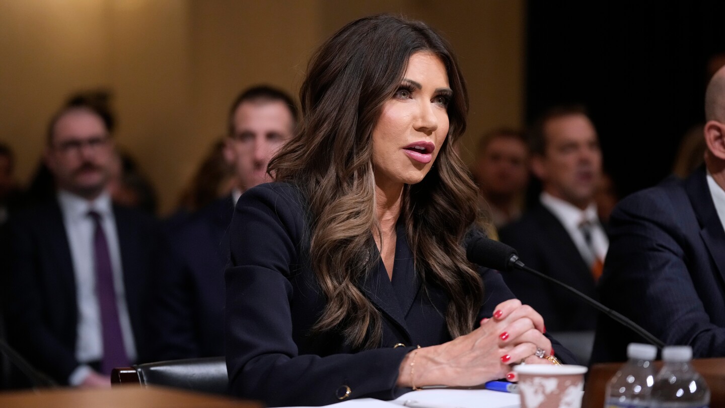 Noem links seizure of oil tanker to US antidrug efforts