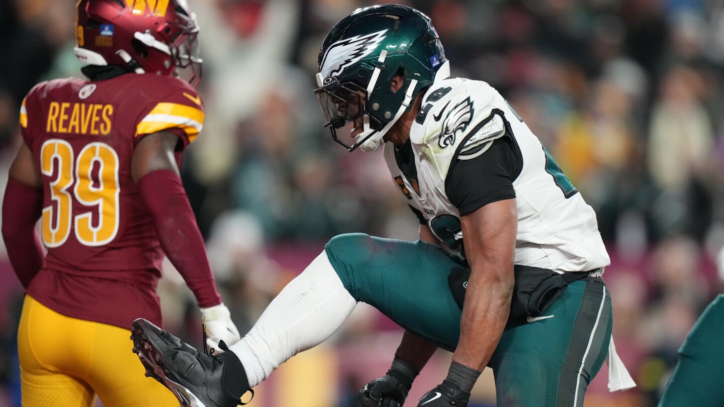 Hurts, Eagles beat Commanders for 2nd straight NFC East title