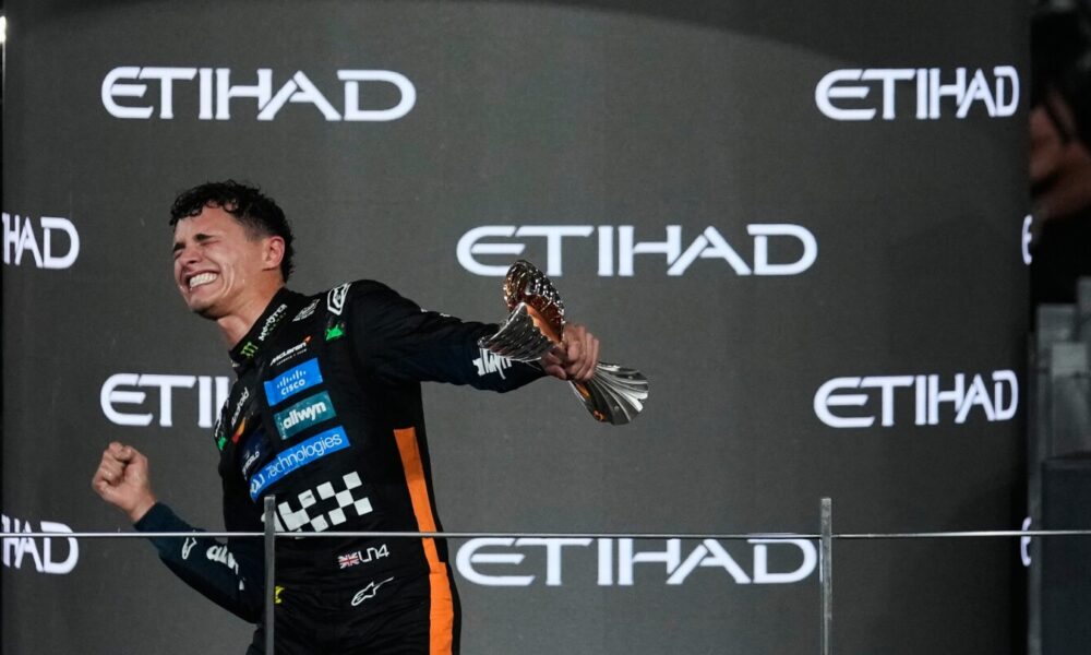 McLaren driver Lando Norris clinches his first F1 title at season-ending Abu Dhabi Grand Prix