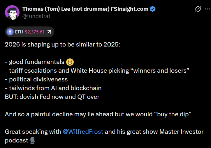 BitMine Battles $6B Unrealized Ether Loss as Crypto Sell-Off Deepens