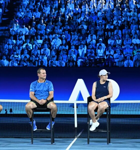 Roger Federer, Leyton Hewitt, Ash Barty and Andre Agassi
