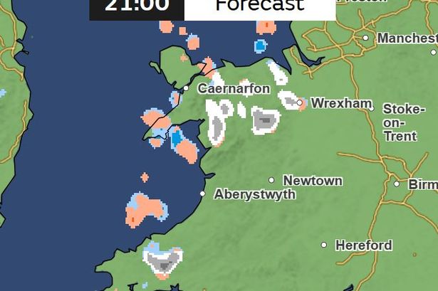 Wales weather maps show where snowfall is likely to continue