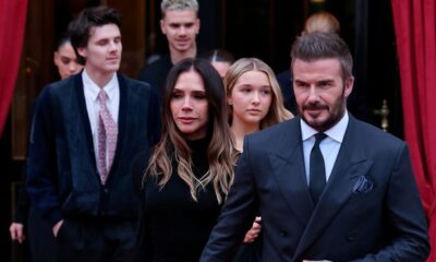 David and Victoria Beckham look sombre in first joint appearance since Brooklyn statement