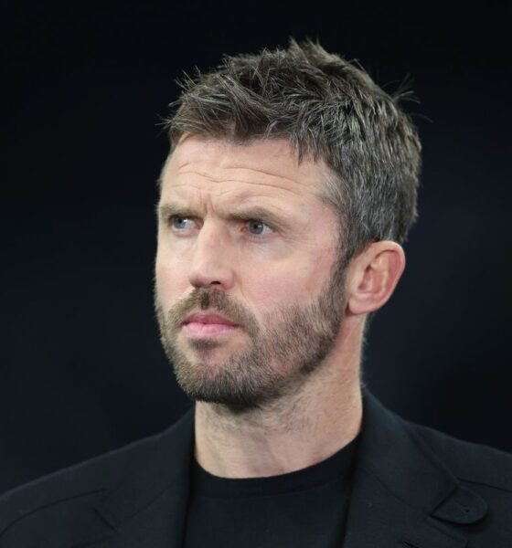 LONDON, ENGLAND - SEPTEMBER 16: Michael Carrick TV presenter during the UEFA Champions League 2025/26 League Phase MD1 match between Tottenham Hotspur and Villarreal CF at Tottenham Hotspur Stadium on September 16, 2025 in London, England. (Photo by Crystal Pix/MB Media/Getty Images)