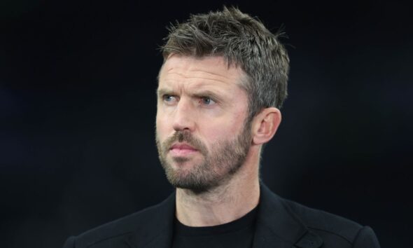 LONDON, ENGLAND - SEPTEMBER 16: Michael Carrick TV presenter during the UEFA Champions League 2025/26 League Phase MD1 match between Tottenham Hotspur and Villarreal CF at Tottenham Hotspur Stadium on September 16, 2025 in London, England. (Photo by Crystal Pix/MB Media/Getty Images)