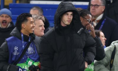Cole Palmer on the touchline at Stamford Bridge