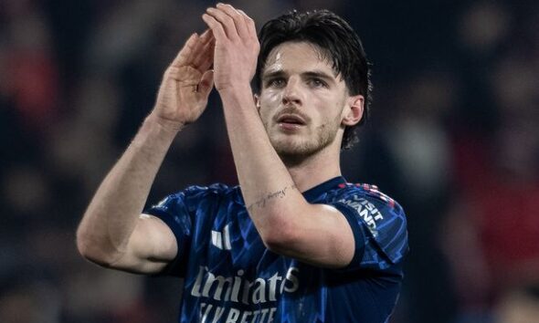 Declan Rice couldn't hide his frustrations