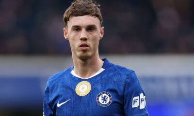 LONDON, ENGLAND - JANUARY 17: Cole Palmer of Chelsea reacts during the Premier League match between Chelsea and Brentford at Stamford Bridge on January 17, 2026 in London, England. (Photo by Ryan Pierse/Getty Images)