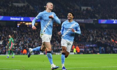 Erling Haaland's celebration looked to be a nod to his Leeds roots