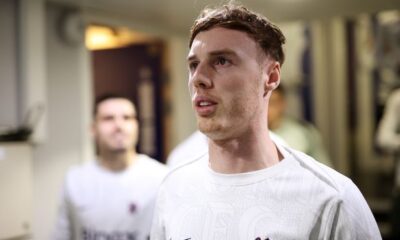 Cole Palmer prepares to walk out a tunnel.