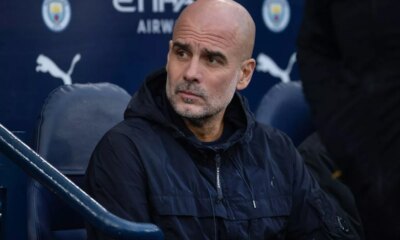 Manchester City manager Pep Guardiola during the Premier League match between Manchester City and Wolverhampton Wanderers.
