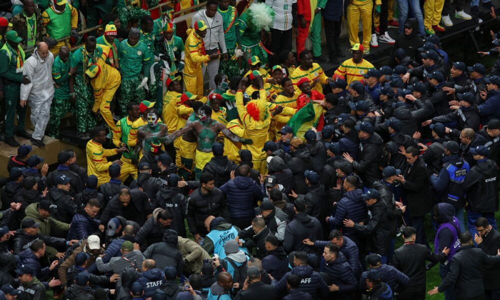 Senegal supporters protested and clashed with security officers