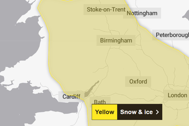 Snow weather maps show where in Wales set to be hit with 12-hour warning in place