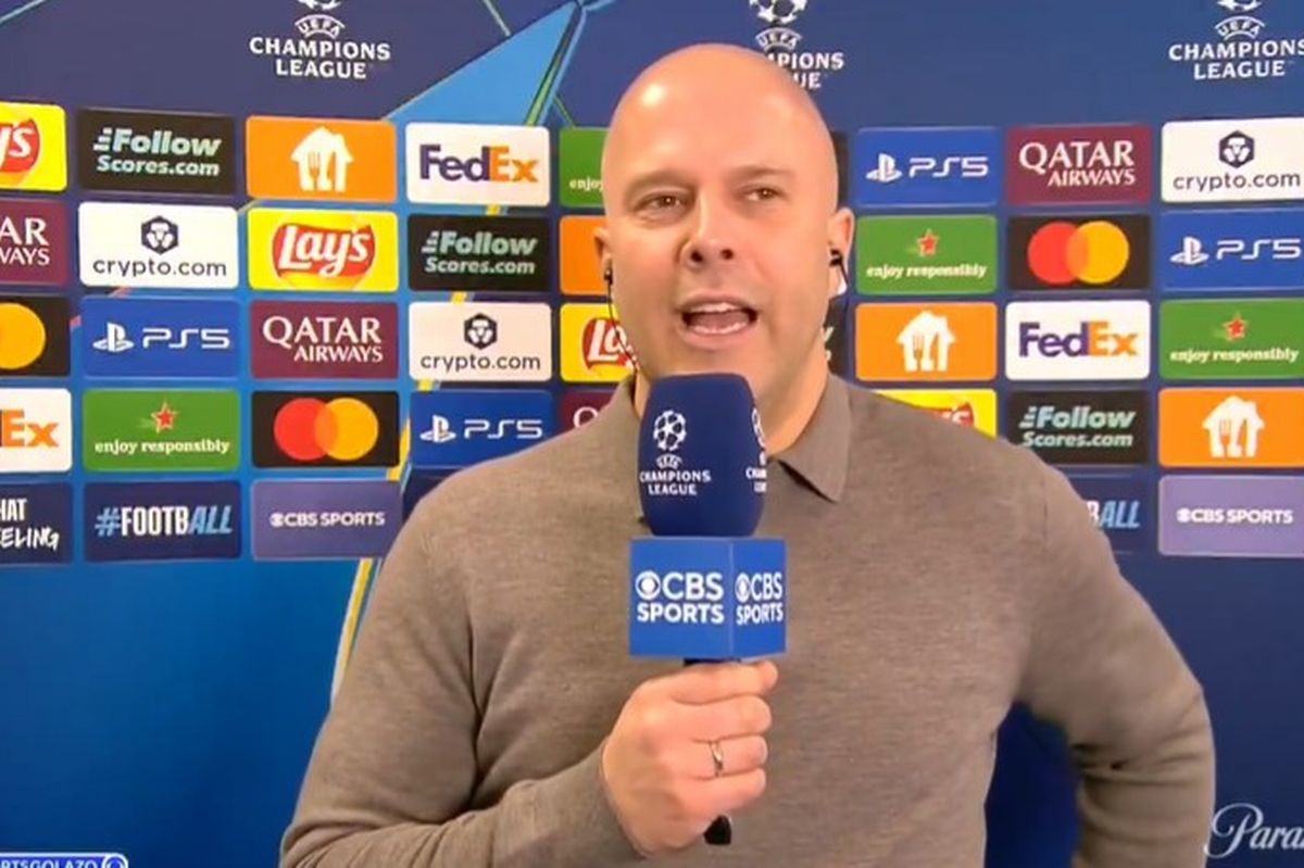 Arne Slot speaking to CBS Sports in an interview