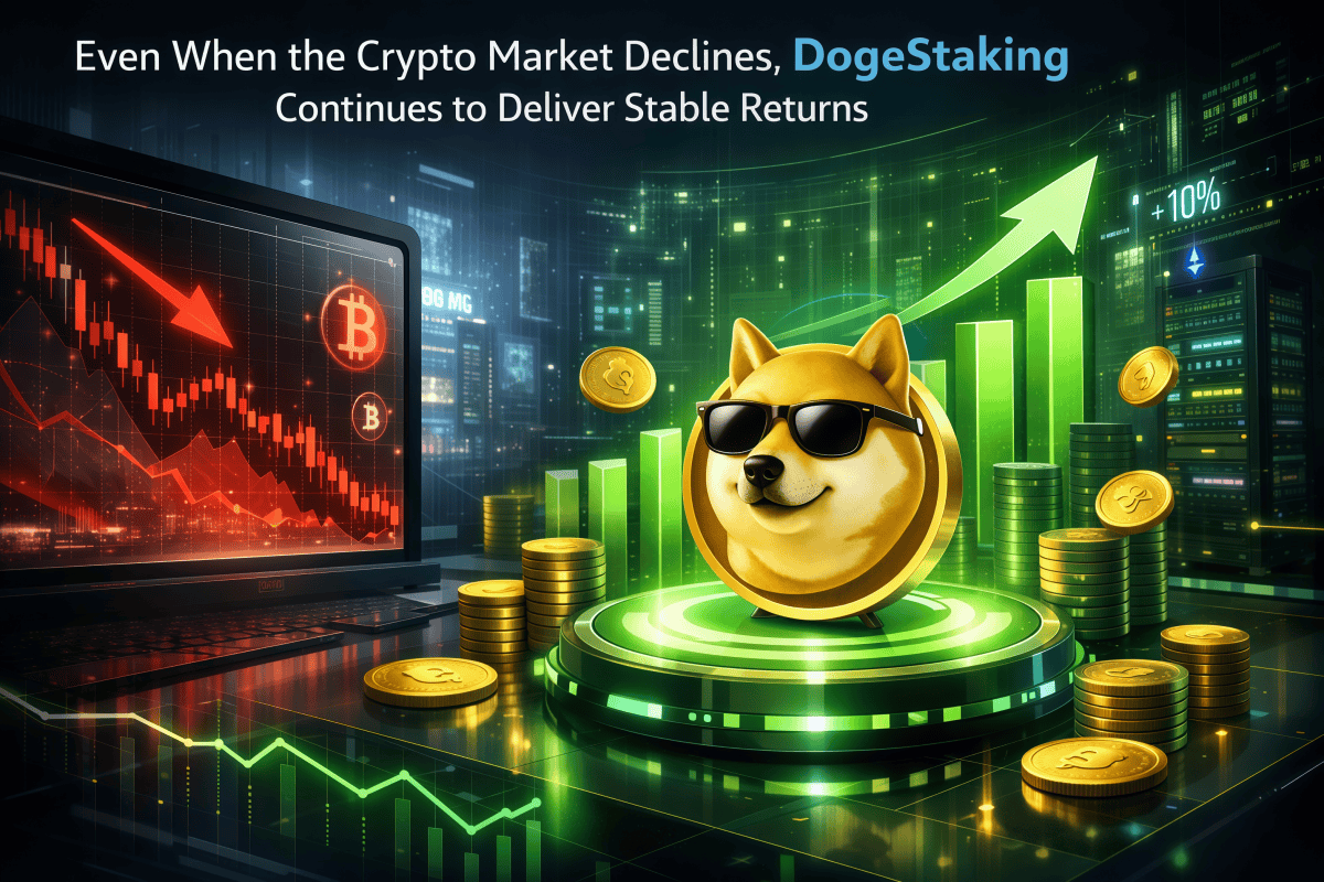 Even When the Crypto Market Declines, DogeStaking Continues to Deliver Stable Returns