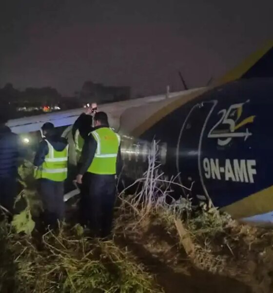 Buddha Air flight skids off runway during landing at Nepal's Bhadrapur airport