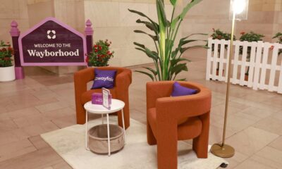 Wayfair furniture on display at Grand Central Terminal in New York in May.