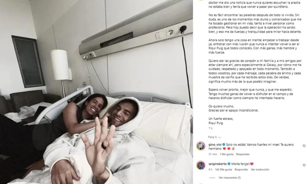 Riqui Puig returns to the operating room for cruciate ligament injury