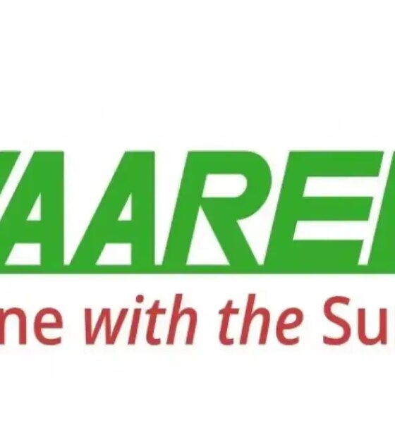 Waaree Energies shares fall 5% amid heavy trade volumes