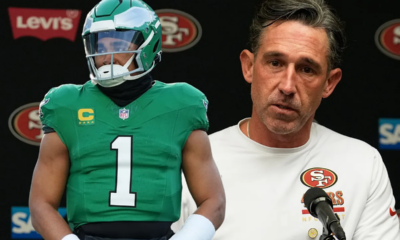Kyle Shanahan praises Jalen Hurts even though everyone knows he prefers Brock Purdy
