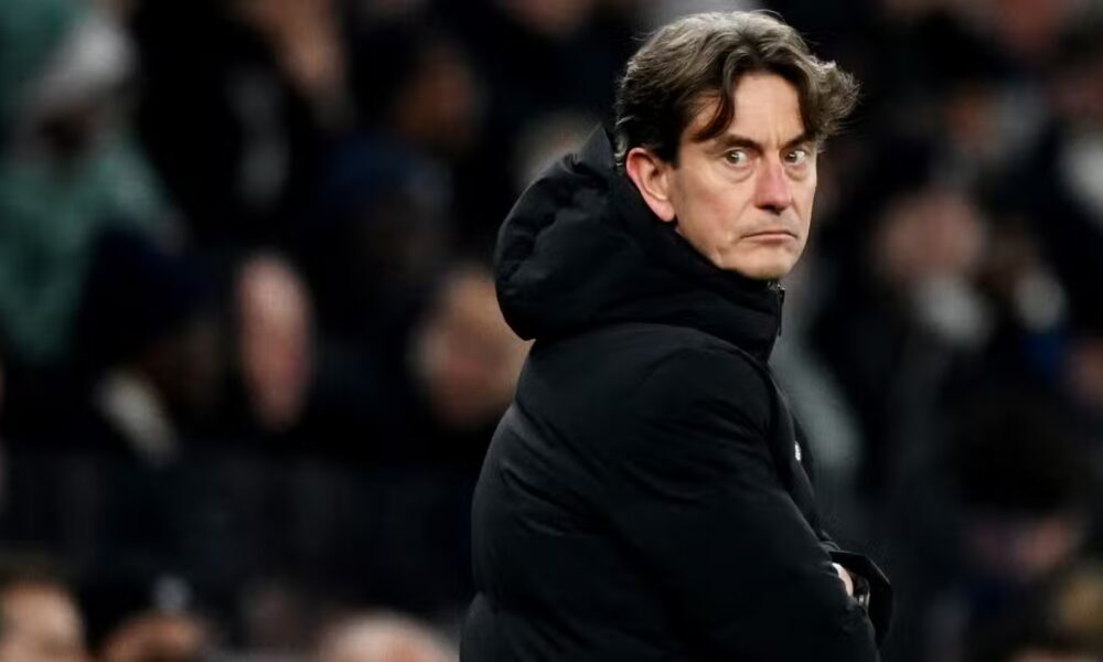 Tottenham Hotspur manager Thomas Frank reacts-1