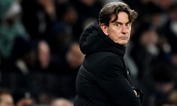 Tottenham Hotspur manager Thomas Frank reacts-1