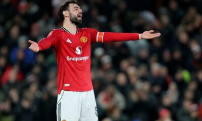 Bruno Fernandes gestures