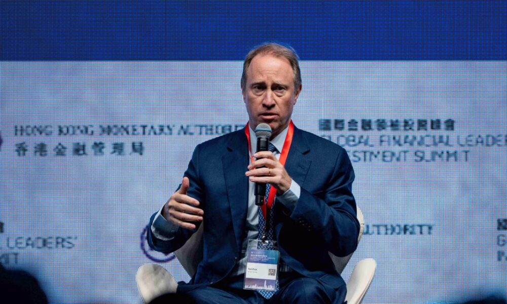 Ted Pick, chief executive of Morgan Stanley. Shares in the bank jumped Thursday after it reported record revenue.