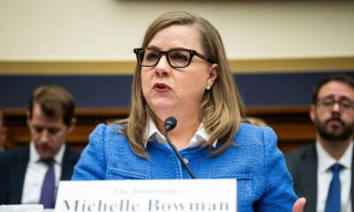 Federal Reserve Vice Chair Michelle Bowman is due to speak on the economic outlook and monetary policy.