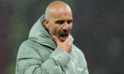 Chelsea manager Enzo Maresca looks dejected after the match